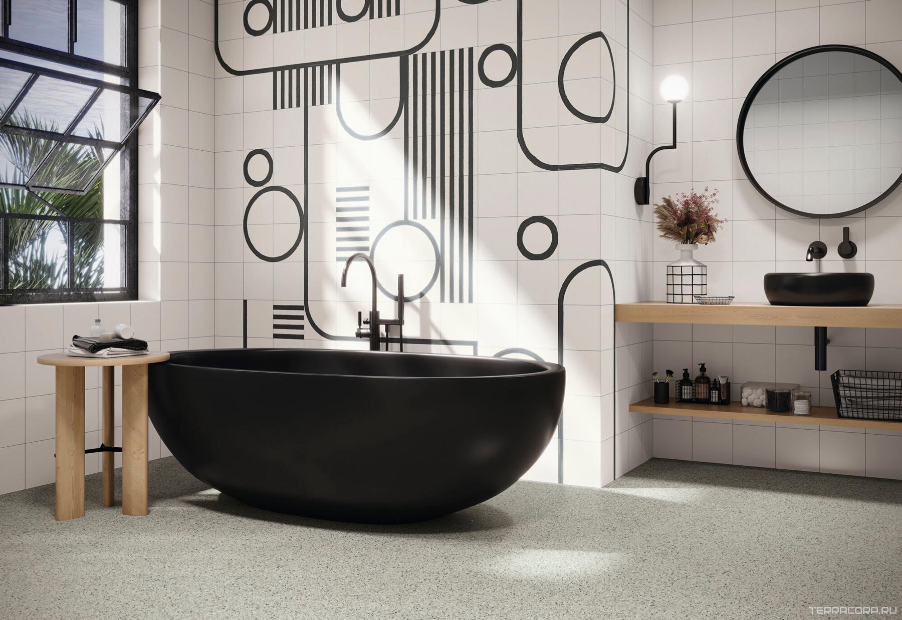 Керамогранит APE Ceramica Esencia Material Flame Black 20x20 Черный, фото 3