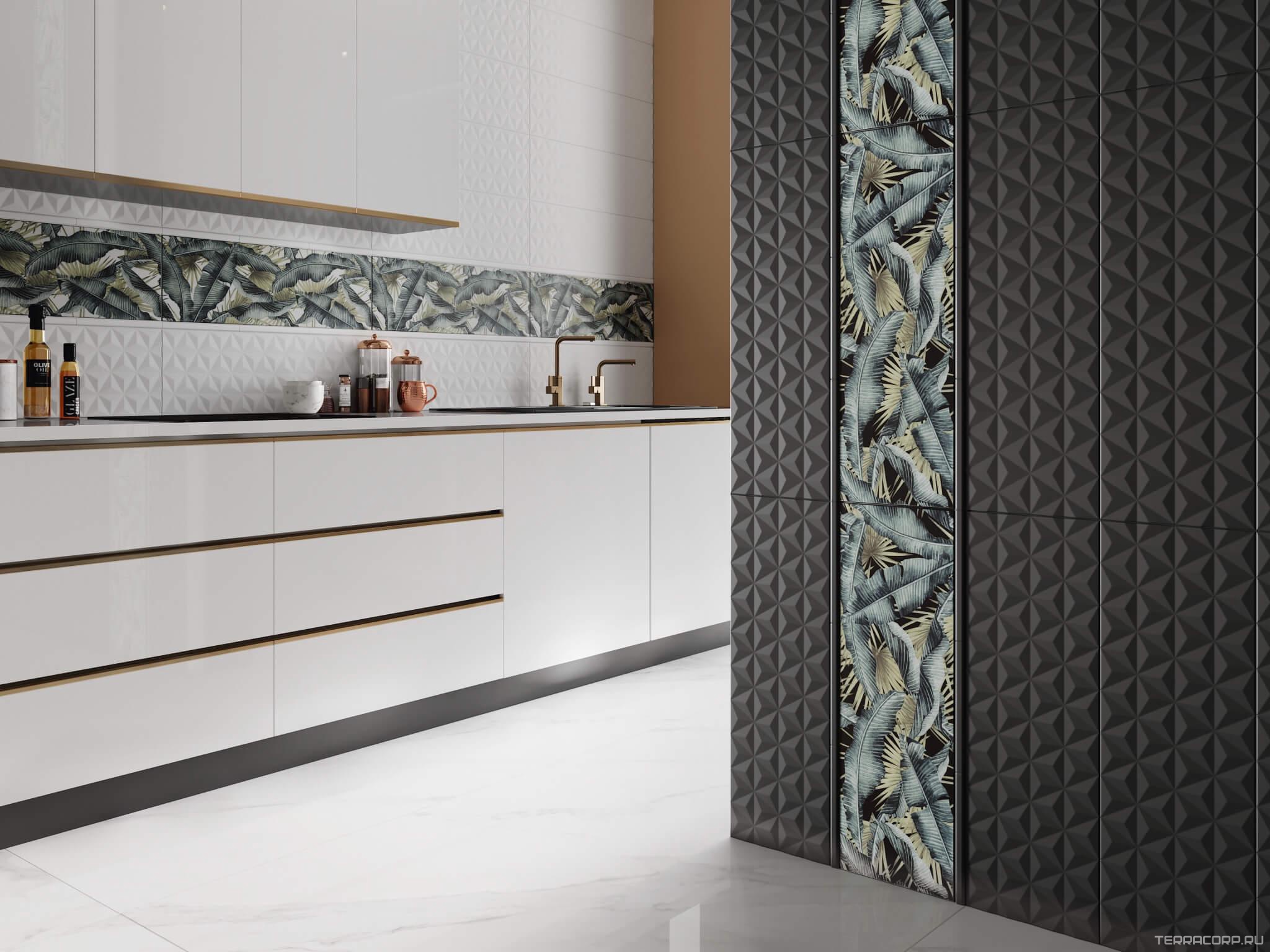 Керамическая плитка Kerama Marazzi Диагональ белый обрезной 25x75 Белый, фото 2