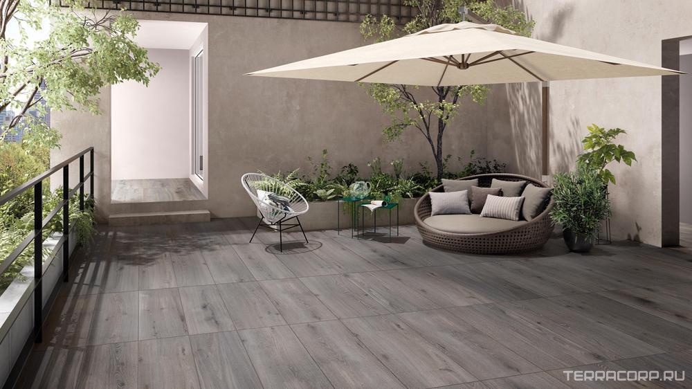 Керамогранит Provenza Provoak Nero Bruciato ZZ20x120 Черный, фото 1