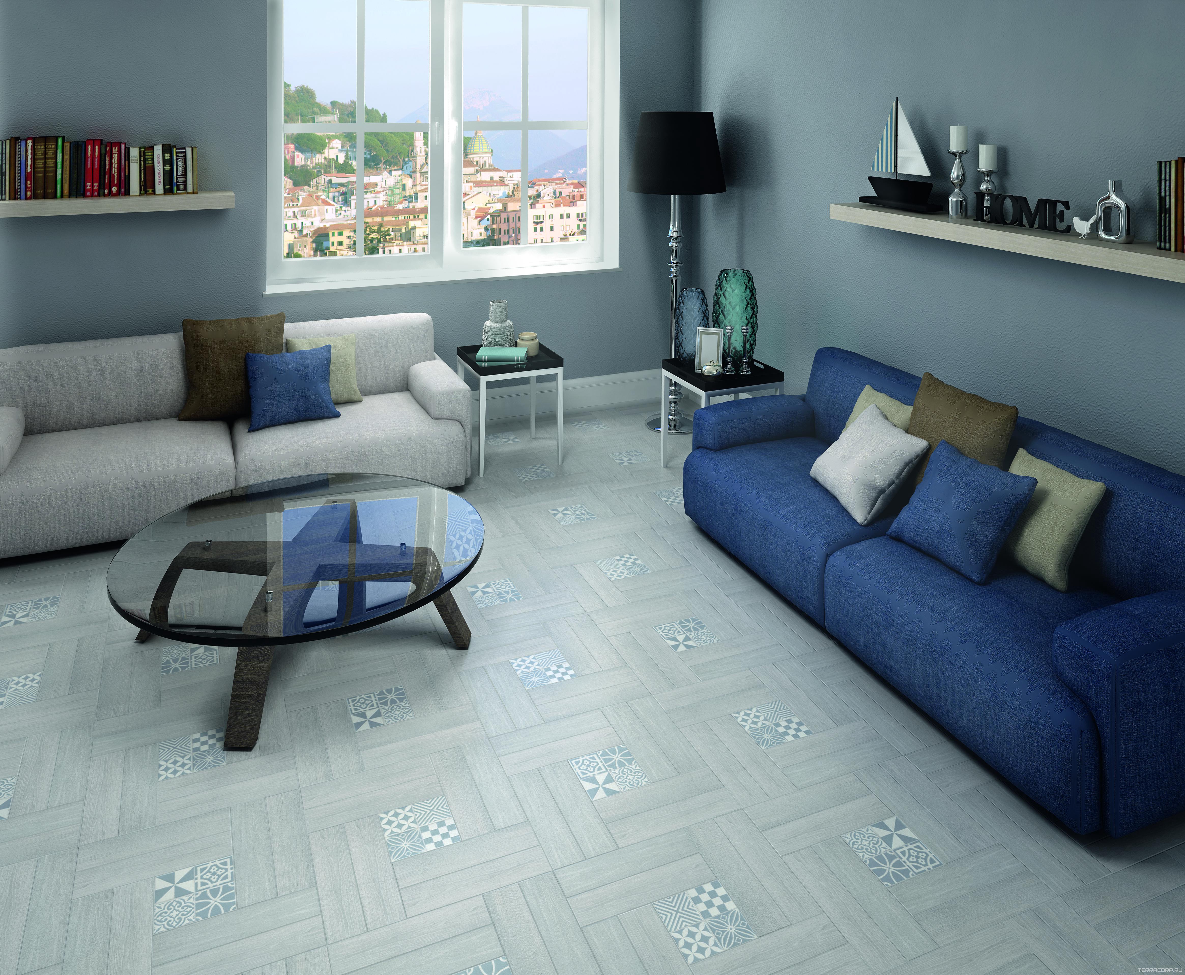 Керамогранит Kerama Marazzi Амальфи орнамент коричн А404 KL 9.9х9.9 Белый, фото 5