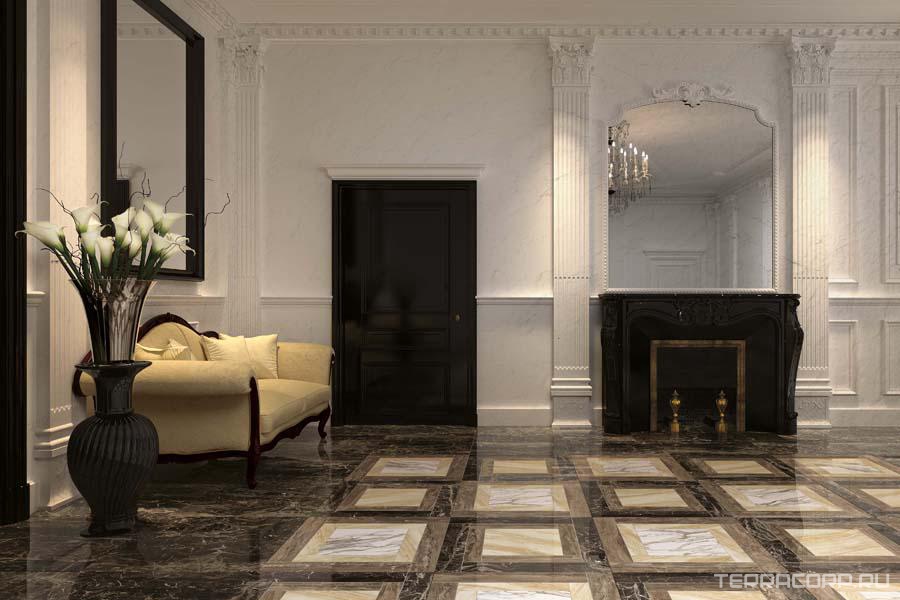 Ступени AtlasConcorde Россия Supernova Marble S.M. Calacatta Gold Battiscopa / С.М. Калакатта Голд Плинтус 7,2x60 Белый, фото 1