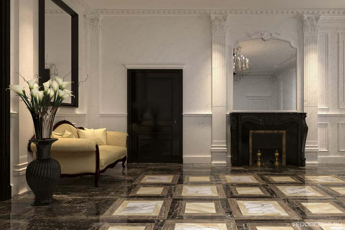 Керамогранит AtlasConcorde Россия Supernova Marble S.M. Frappuccino Dark Mosaic Lap / С.М. Фраппучино Дарк Мозаика Лаппато Коричневый