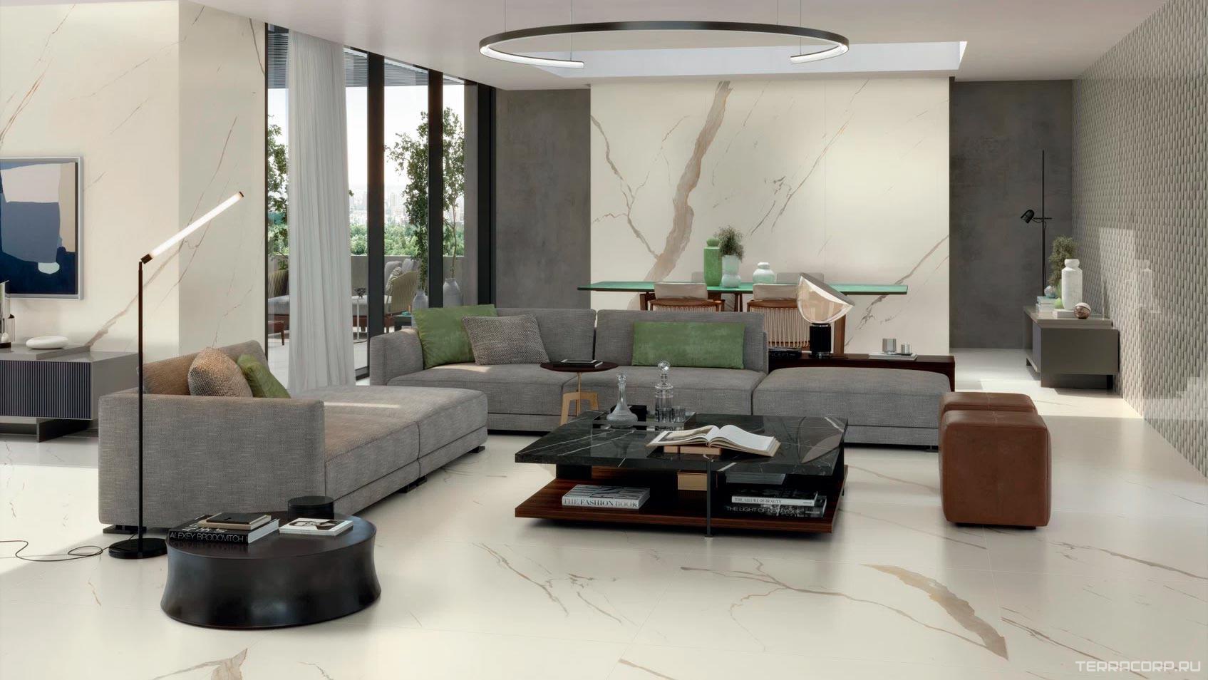Керамогранит Atlas Concorde Italy Marvel X Marvel Calacatta Sublime Silk 75x150 Белый, фото 1