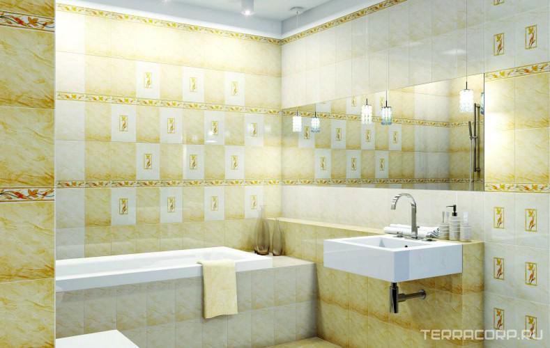 Керамическая плитка Unitile Венера палевый низ XX20x30 Бежевый, фото 2