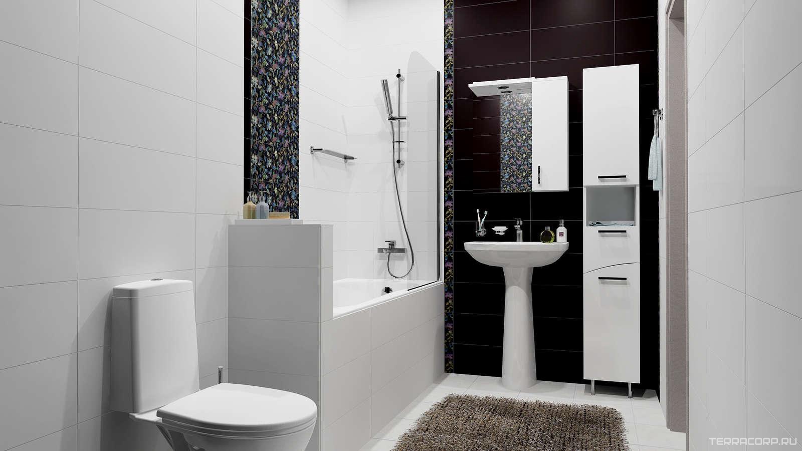 Керамическая плитка Kerama Marazzi Найтсбридж Городские цветы черный (Лацио черный матовый) l20x50 Черный, фото 3