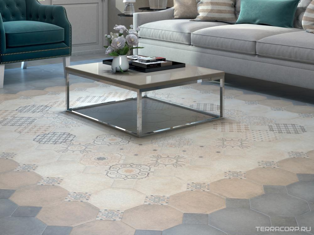 Керамогранит Kerama Marazzi Пьяцетта бежевый24x24 Бежевый, фото 5