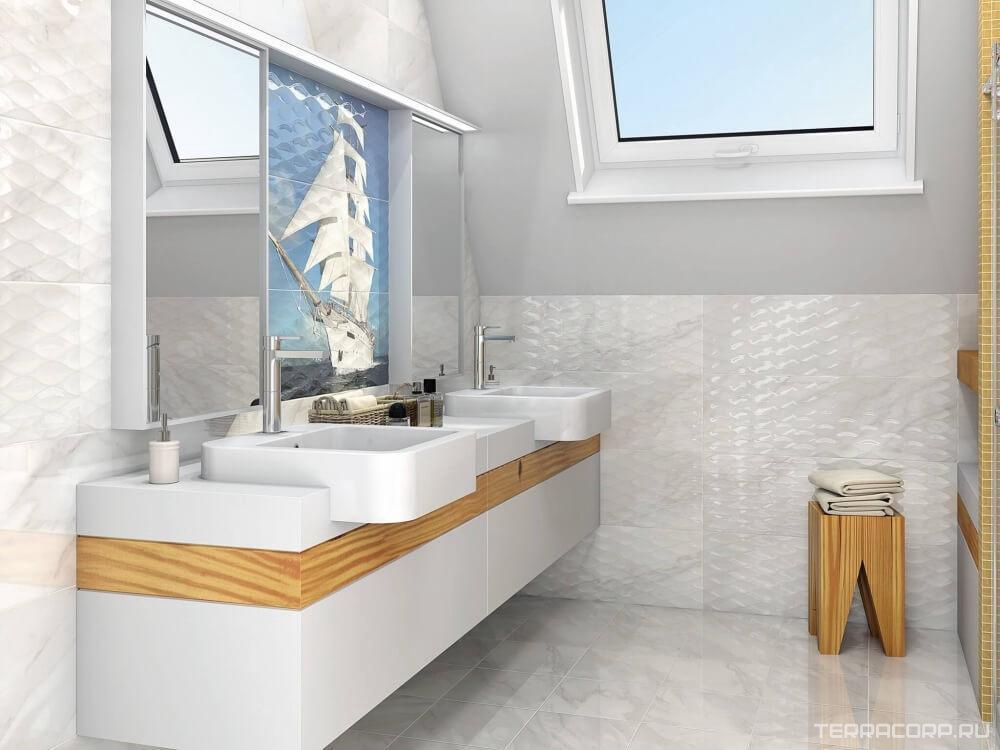 Керамическая плитка Kerama Marazzi Майори Декор обрезной 30х89.5 Комбинированный, фото 1