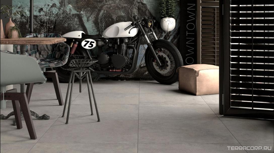 Керамогранит Estima Concrete Грес DT02 противоскольз. рект. ZZl60x60x20 Серый, фото 3