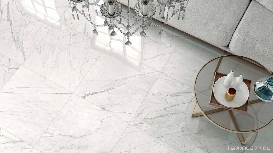 Керамогранит Dado Ceramica Marmi Pregiati Supreme Calacatta Rett 60x60 Белый, фото 1