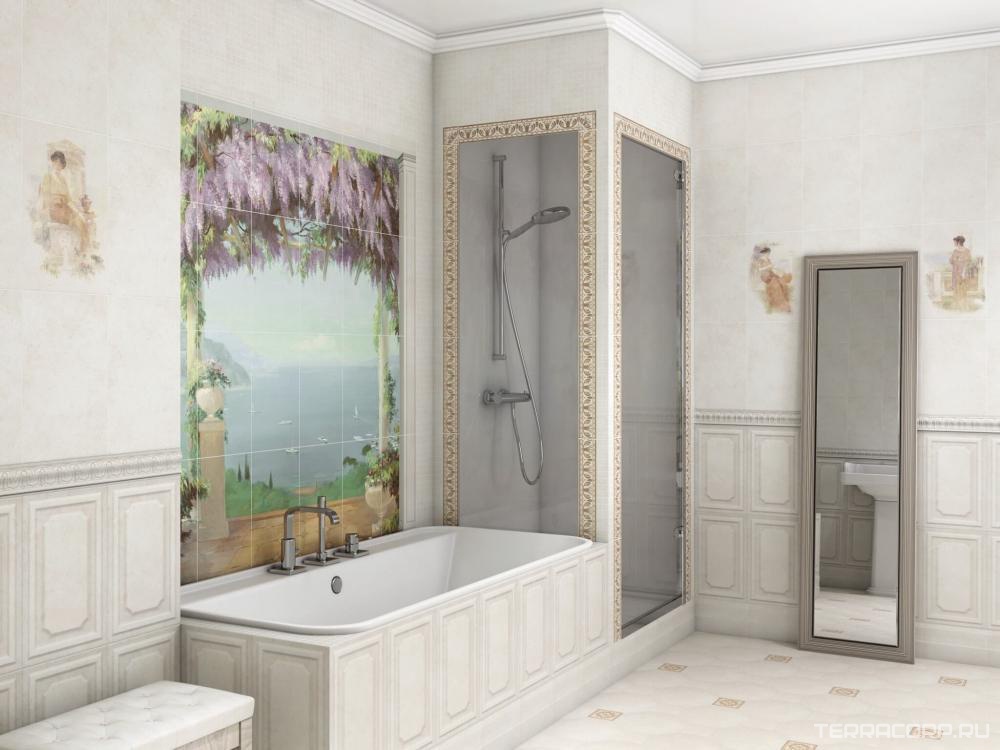 Керамическая плитка Kerama Marazzi Лаурито белый 25х40 Белый, фото 1