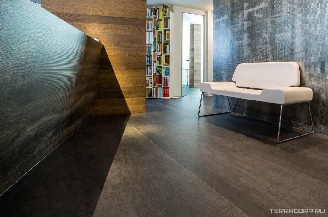 Керамогранит Laminam I Metalli Plumbeo Ossidato 3,5 100x100 Серый, фото 1