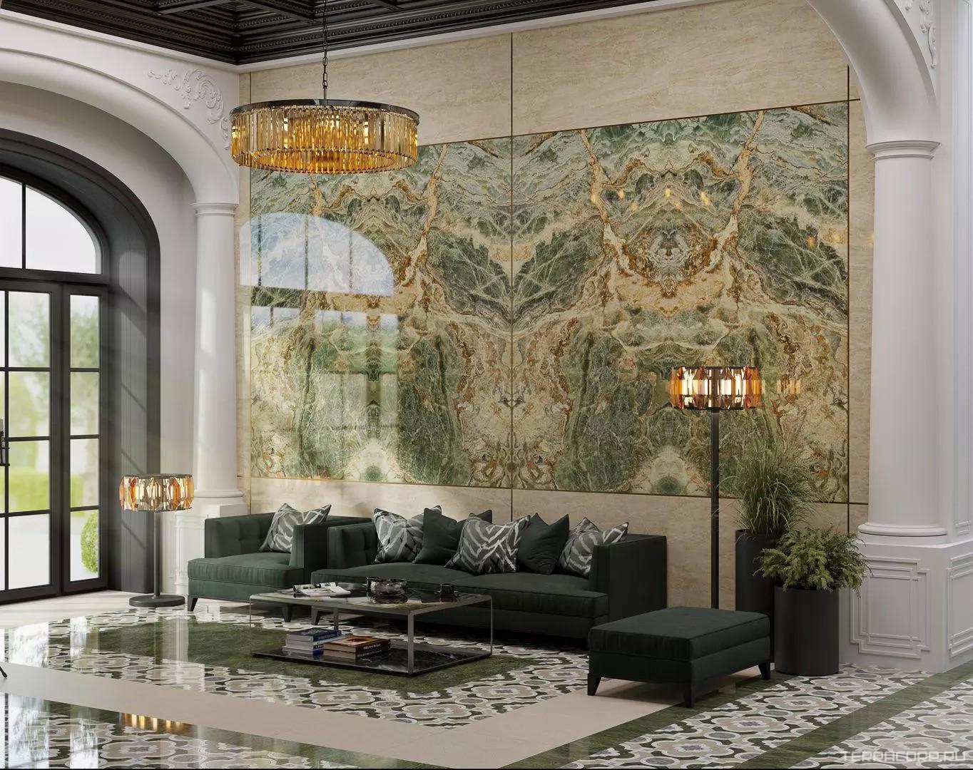 Керамогранит Kerama Marazzi Риальто Нобиле серый тёмный лаппатированный обрезной 60x119.5 Серый, фото 7
