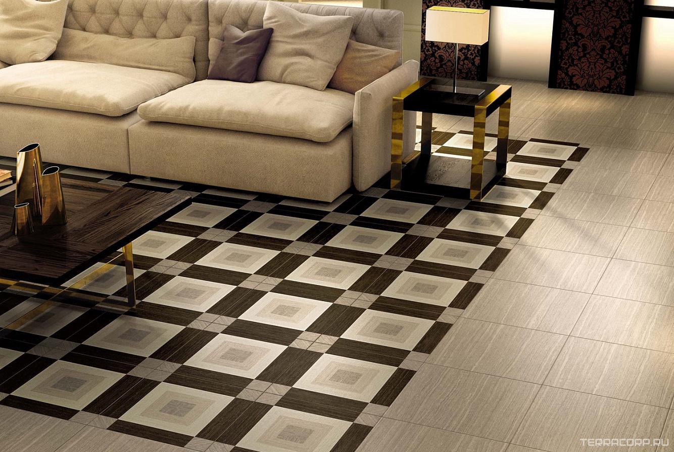 Керамогранит AtlasConcorde Россия Sinua White 45x45 / Синуа Вайт 45х45 Бежевый, фото 1