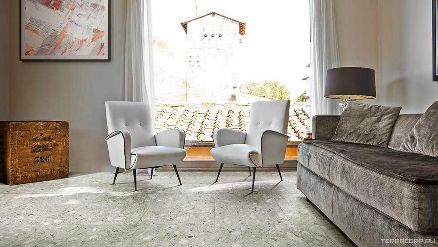 Керамогранит Cerim Timeless ceppo di gre luc RT 60X120 Серый