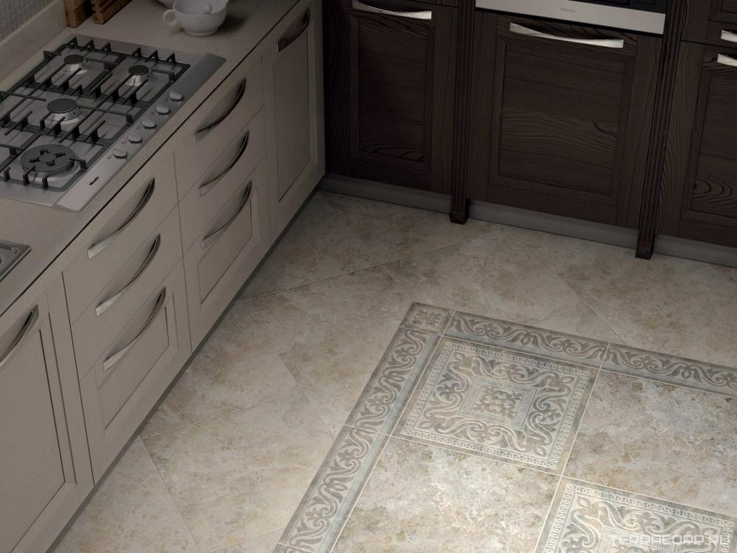 Керамогранит Kerama Marazzi Ровиго вставка гр. 14,5х14,5 XX Серый