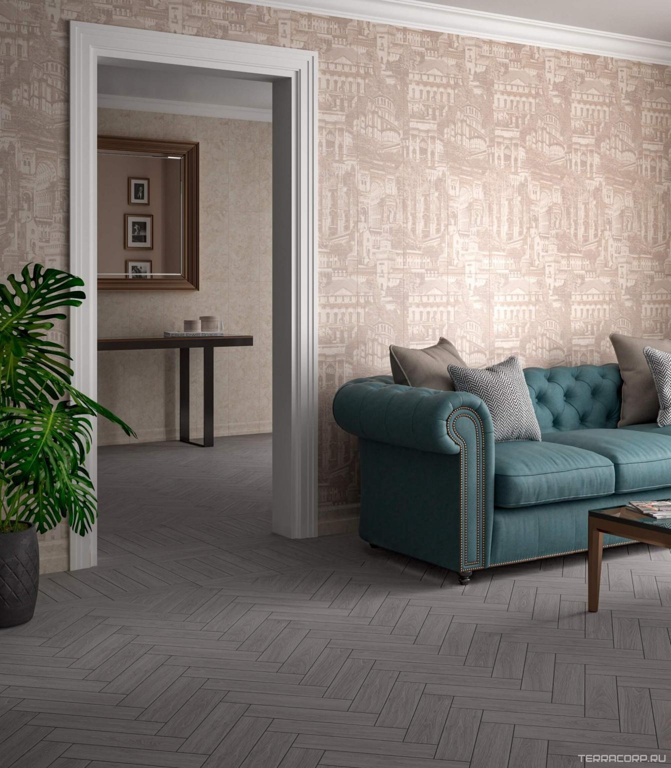 Керамогранит Kerama Marazzi Листоне серый 9,9x40,2 Серый, фото 7