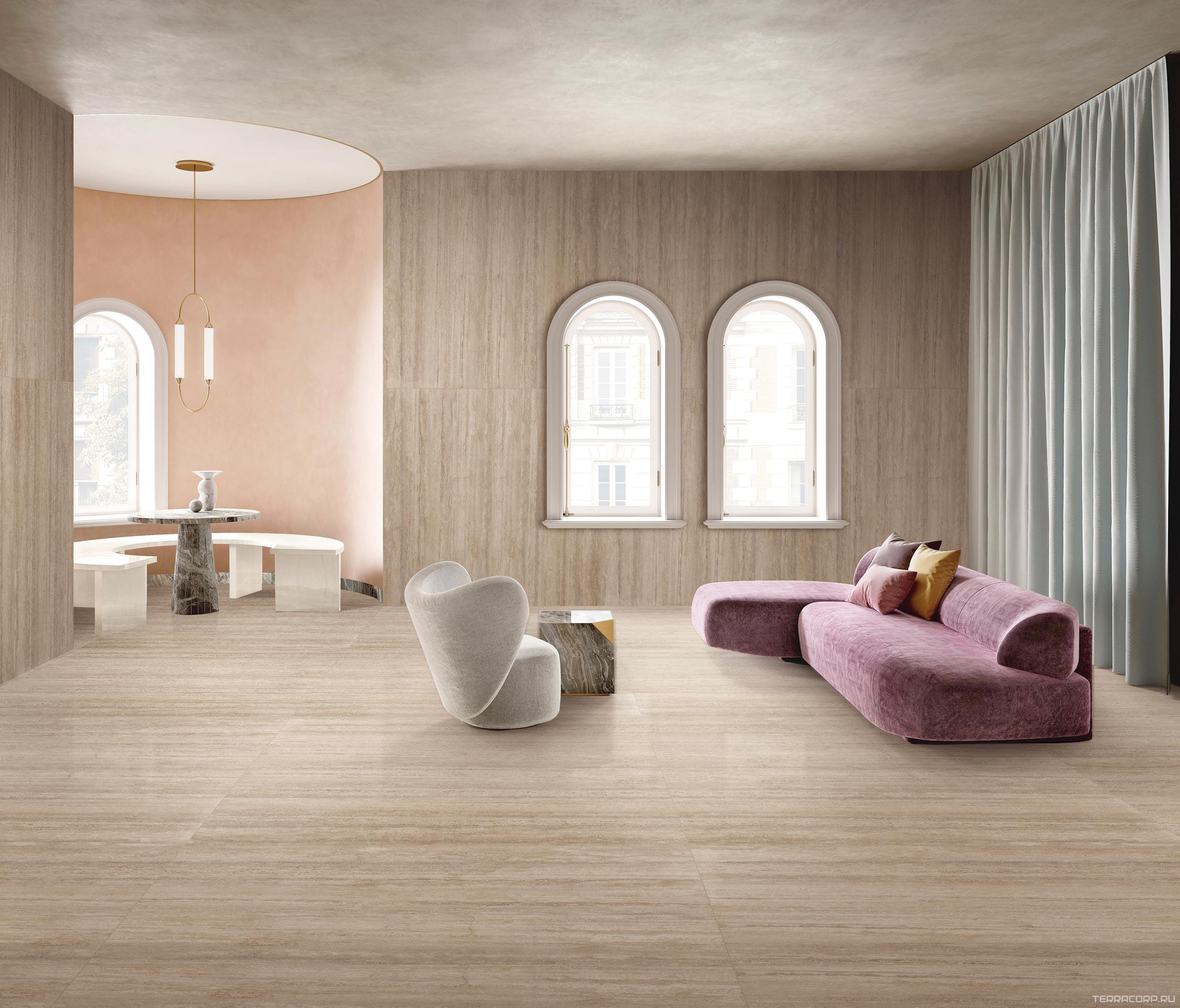 Керамогранит WIFI Ceramics Fasinat Beige Honed/Glitter 60x120 Бежевый, фото 1