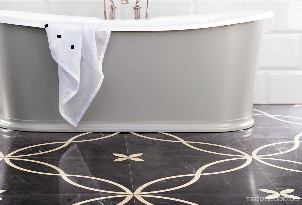 Керамогранит Devon & Devon Presti PAV.Marmo-ge 7/Nero/Bianco ZZ60x60 Комбинированный, фото 1