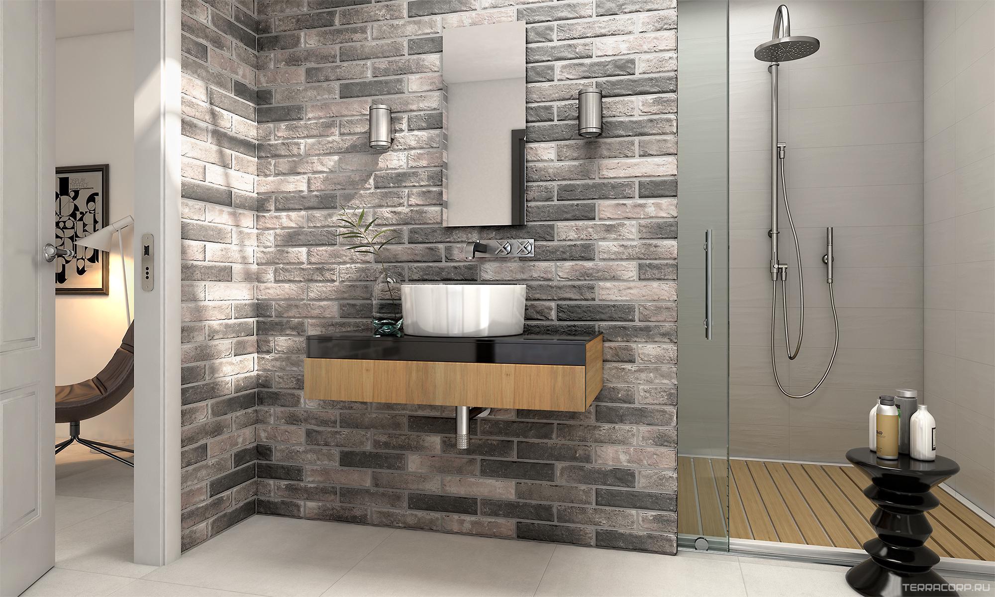 Керамогранит Pamesa Brickwall Perla 7x28 XX Серый, фото 1