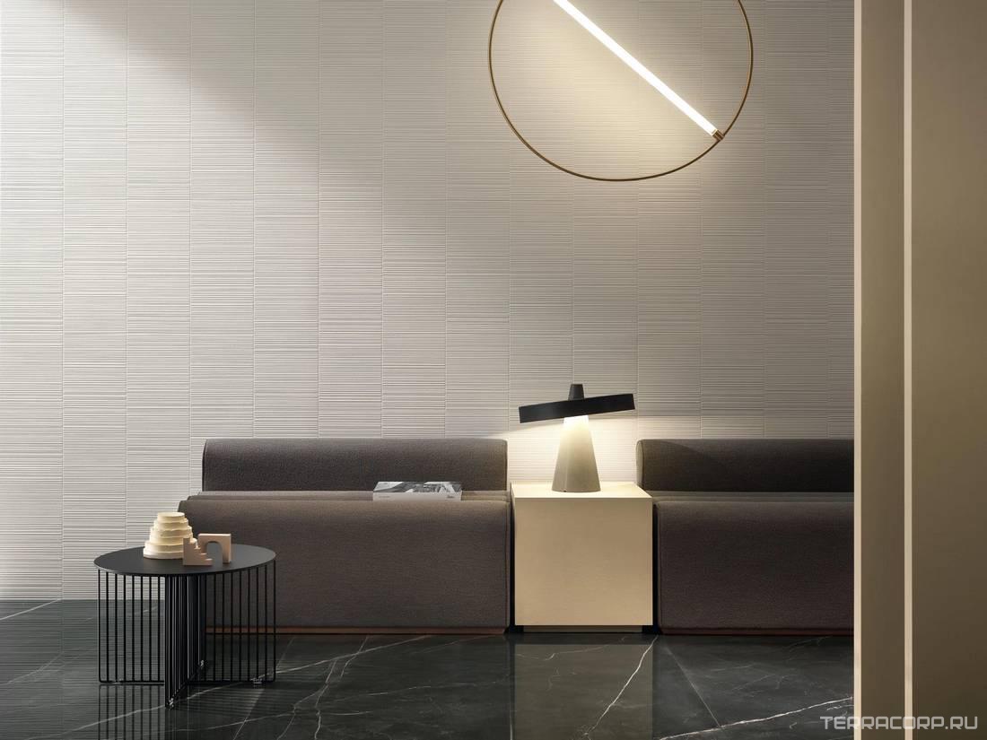 Керамогранит Atlas Concorde Italy 3D Wall Plaster Bloom White 50x120 Белый, фото 2