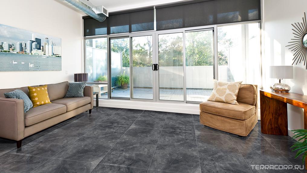 Керамогранит Alpas Euro Premium Marble Armani Grey Satin 60x120 Серый, фото 1