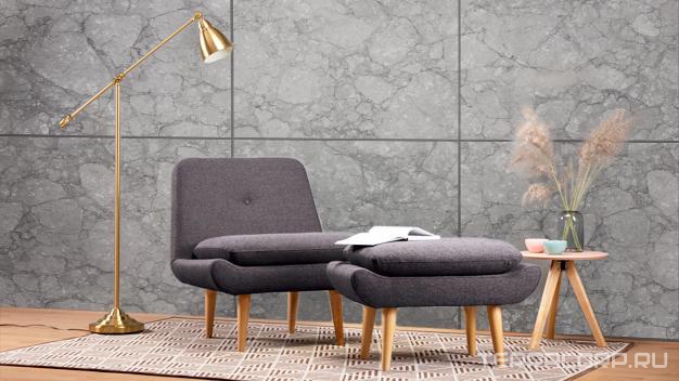 Керамогранит Zerde Kea grey KL 80х80 Серый, фото 2