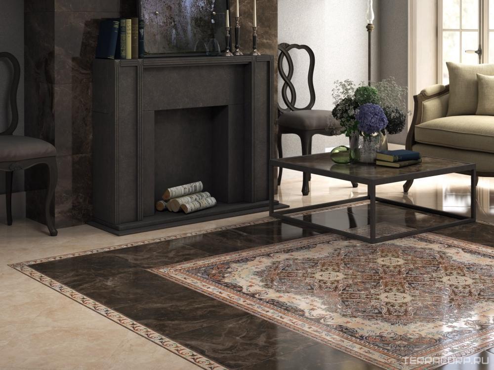 Ступени Kerama Marazzi Мраморный дворец Ступень Double Проходная беж лаппатир. (n060438)проф:V20.1x40.2 Бежевый, фото 1
