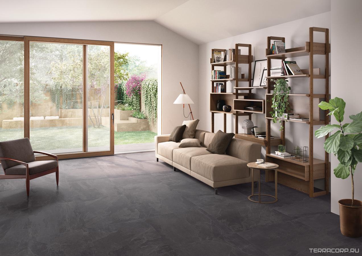 Керамогранит Emil Ceramica Nordika Dark nat.rett ZZ60x120 Коричневый, фото 2