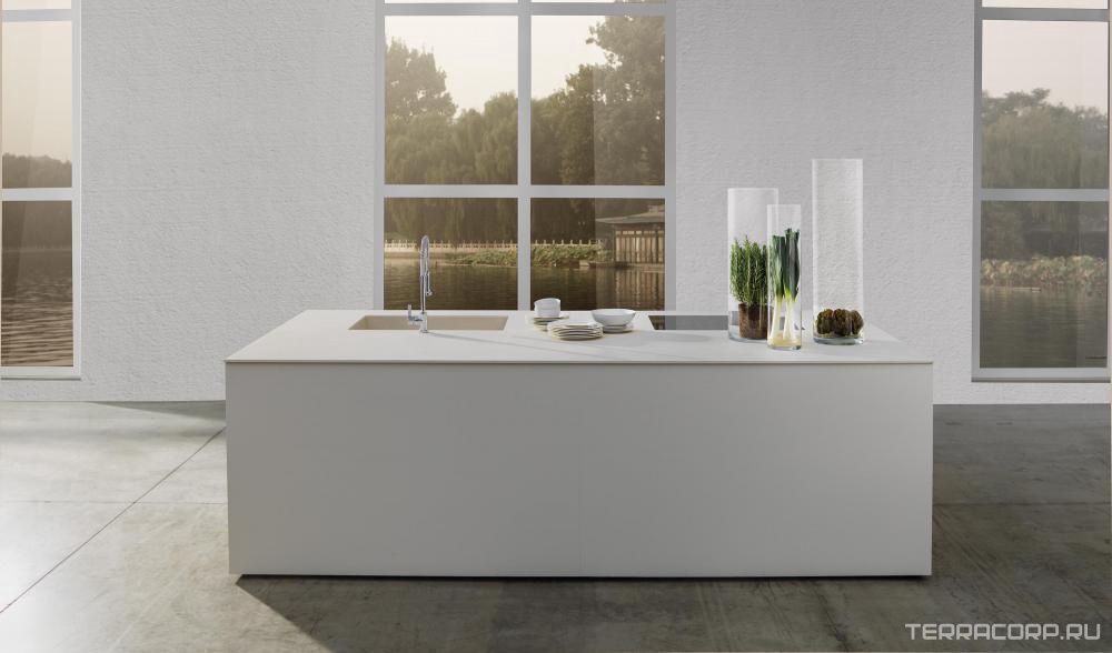 Керамогранит Laminam Rus Calce Bianco 3,5 mm 100x300 Белый, фото 3