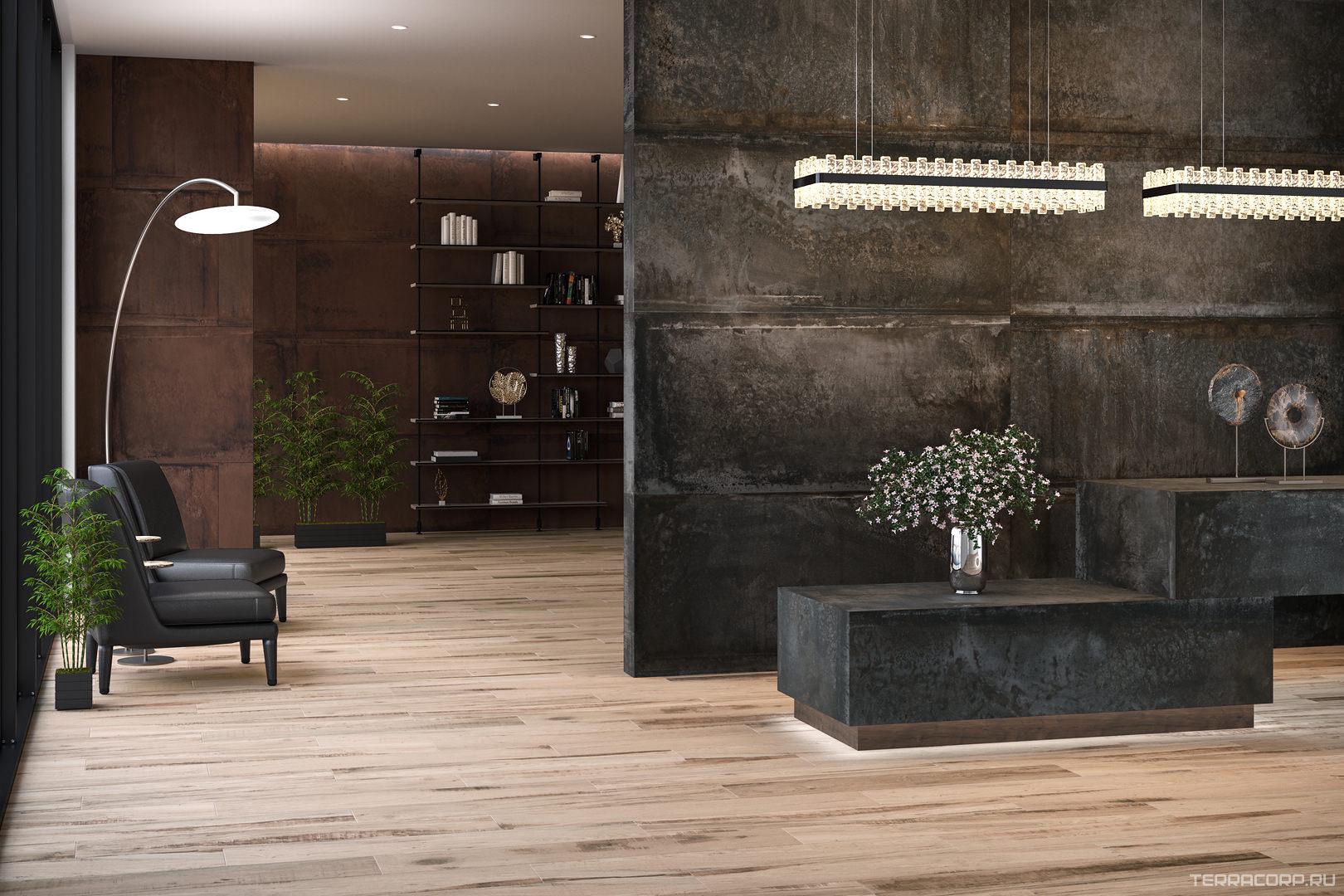 Керамогранит Kerama Marazzi Про Феррум черный обрезной XX80x160 Черный, фото 3