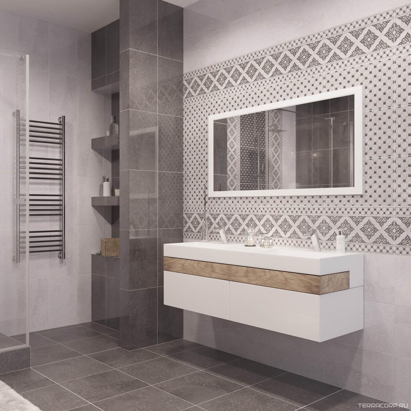 Керамогранит Gracia ceramica Elegance grey wall 01 30x50 Серый, фото 1