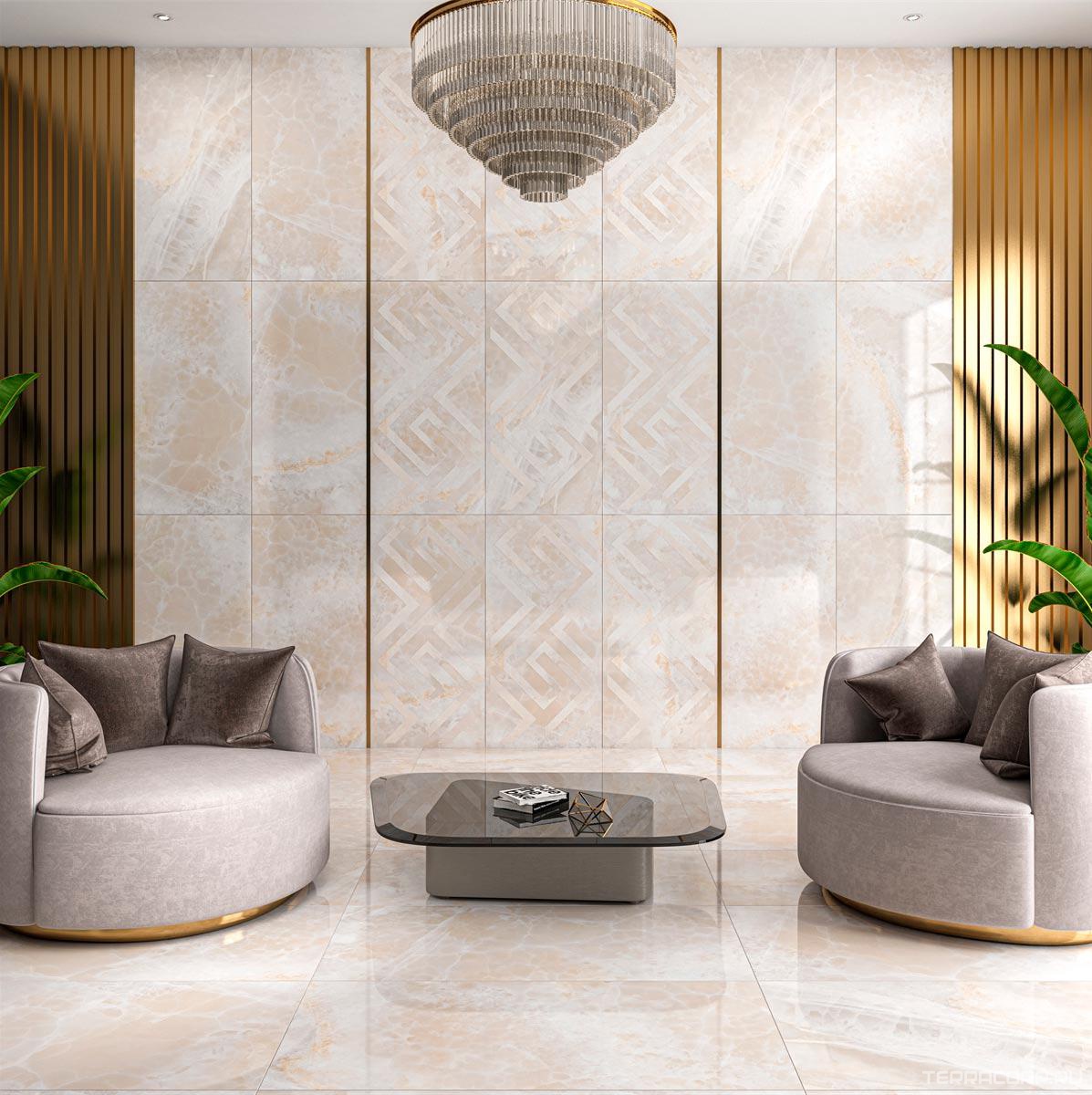 Керамогранит Kalebodur Royal Marbles Invisible Marble White Polished 60x120 Белый, фото 1