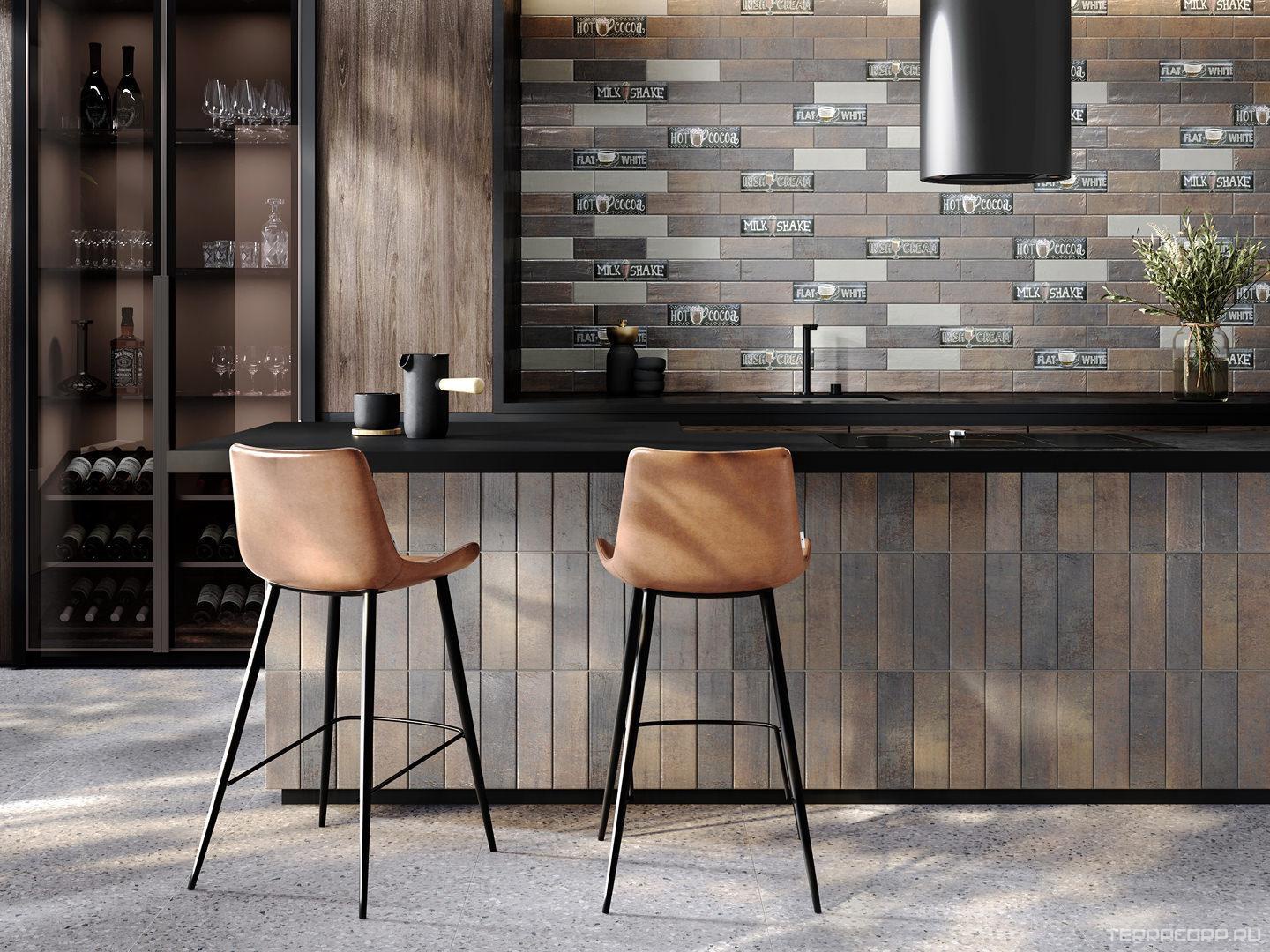 Керамическая плитка Kerama Marazzi Шеннон Декор 2 матовый 8,5х28,5 Комбинированный, фото 1