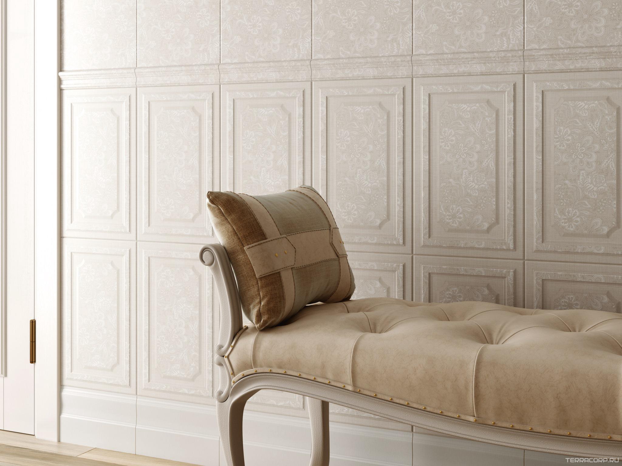 Керамическая плитка Kerama Marazzi Ауленсия беж панель XX25x40 Бежевый, фото 2