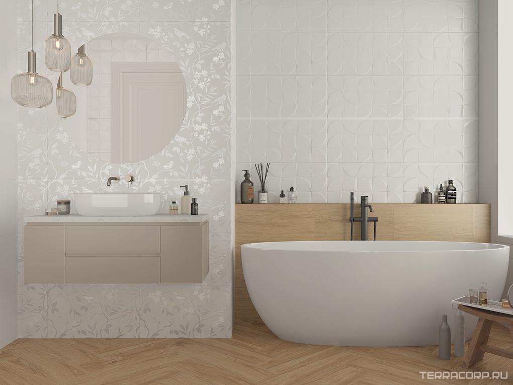 Керамогранит Gracia ceramica Blanc white wall 01 30x50 Белый, фото 1