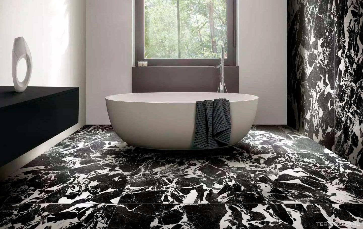 Керамогранит Floor Gres Magnum B&W Marble Wave High-Glossy 120x280 Комбинированный, фото 1