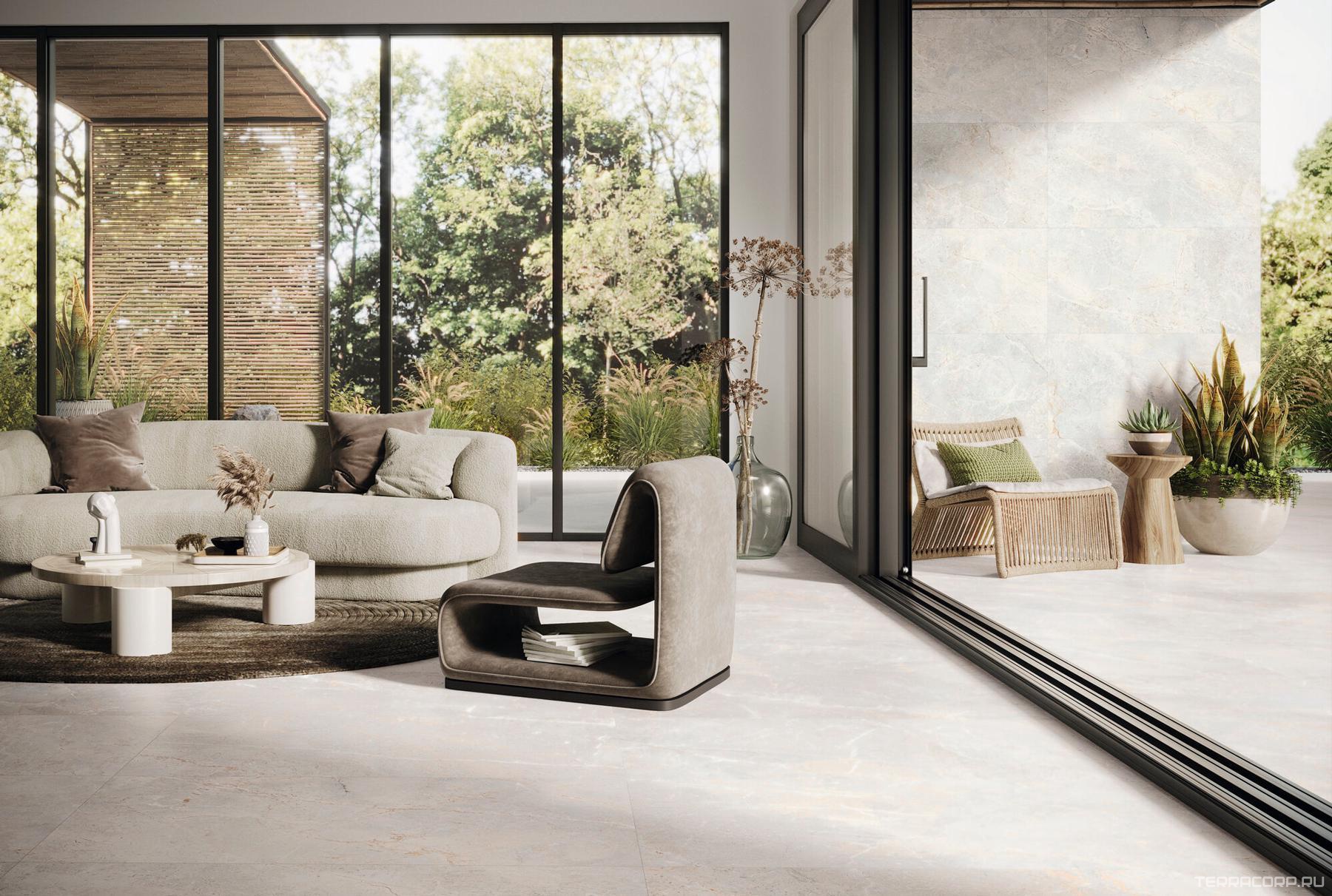 Керамогранит APE Ceramica Augustus Grey Natural rect 60x120 Серый, фото 2
