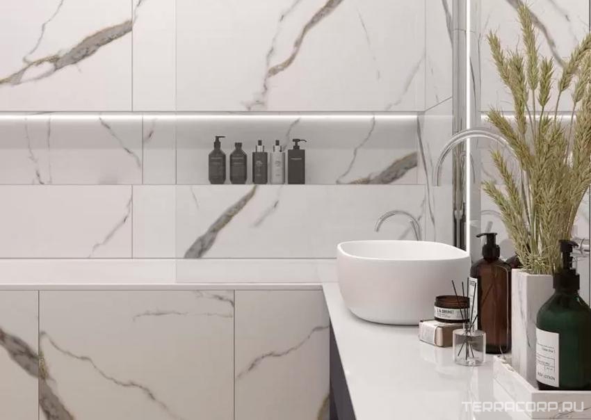 Керамогранит Zerde Statuario white 60x120 Белый, фото 2