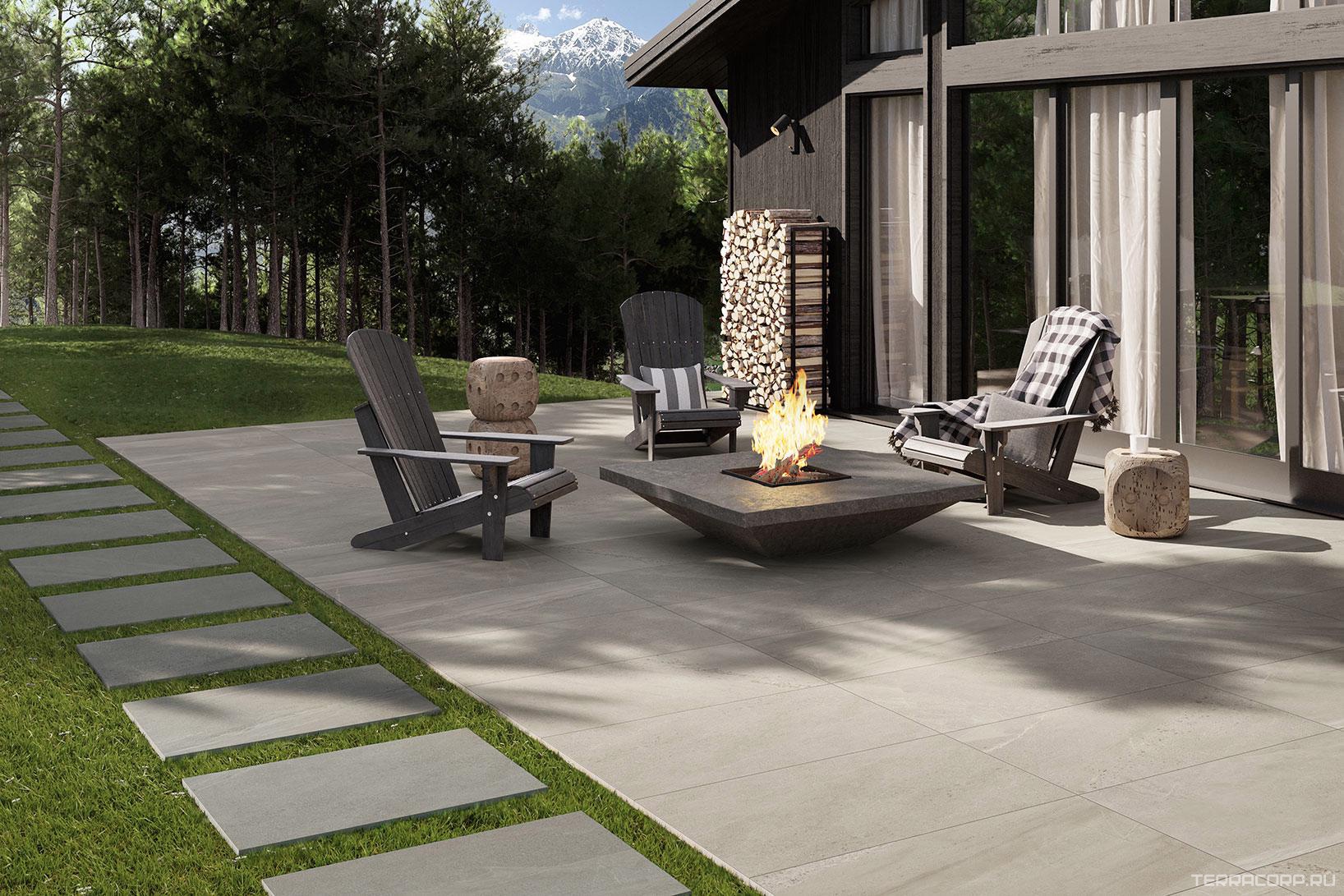 Керамогранит COEM ceramiche Brit Stone Ivory 60x120 Серый, фото 1