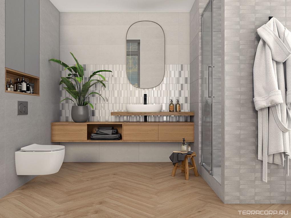 Керамическая плитка Gracia ceramica Industry white decor 01 30x50 Белый, фото 2