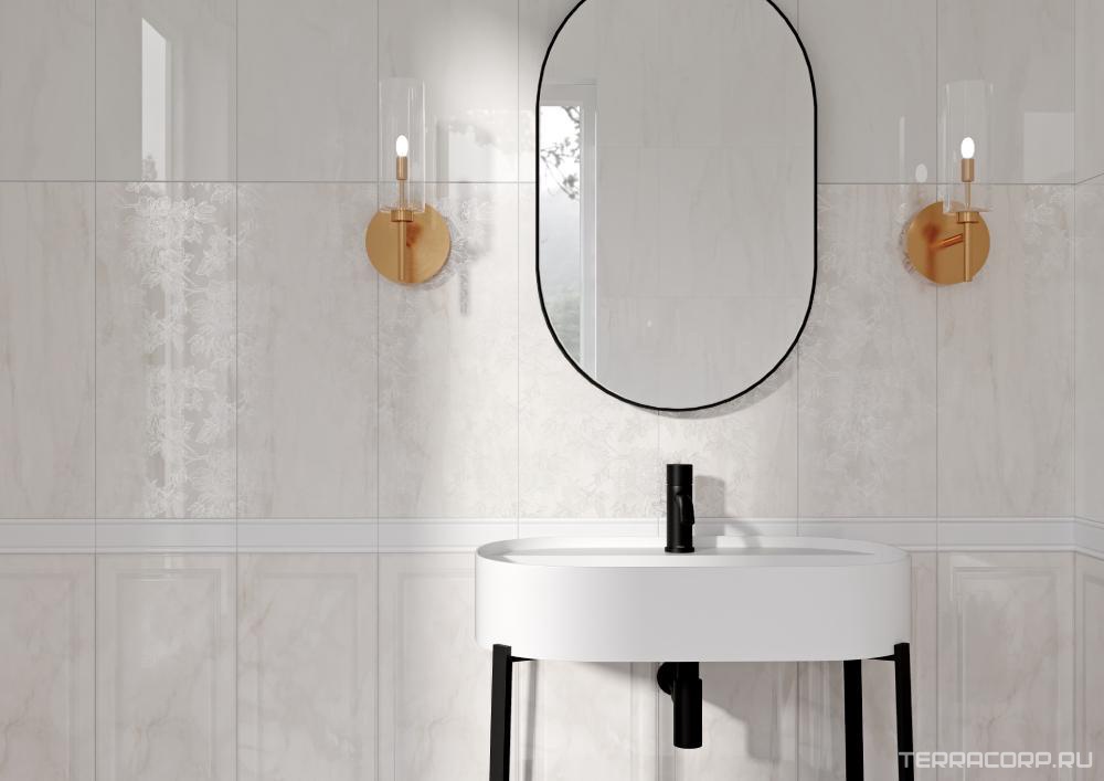 Керамическая плитка Gracia ceramica Lira light beige wall 01 25x60 Бежевый, фото 2