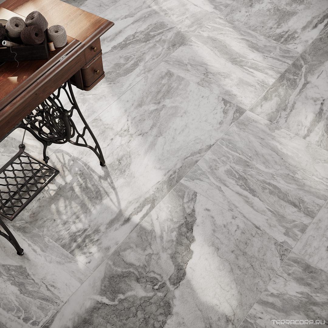 Керамогранит Kerama Marazzi Альбино серый обрезной XX60x60 Серый, фото 5