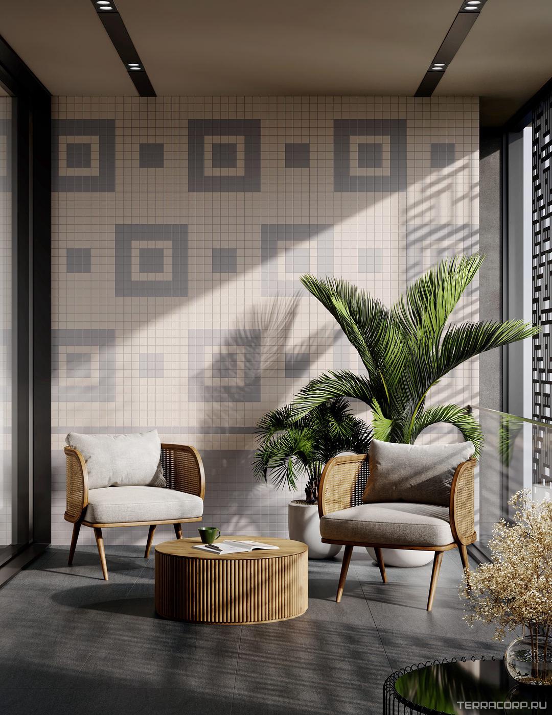 Мозаика Kerama Marazzi Тампль серый матовый ZZ30,1х30,1 Серый, фото 1