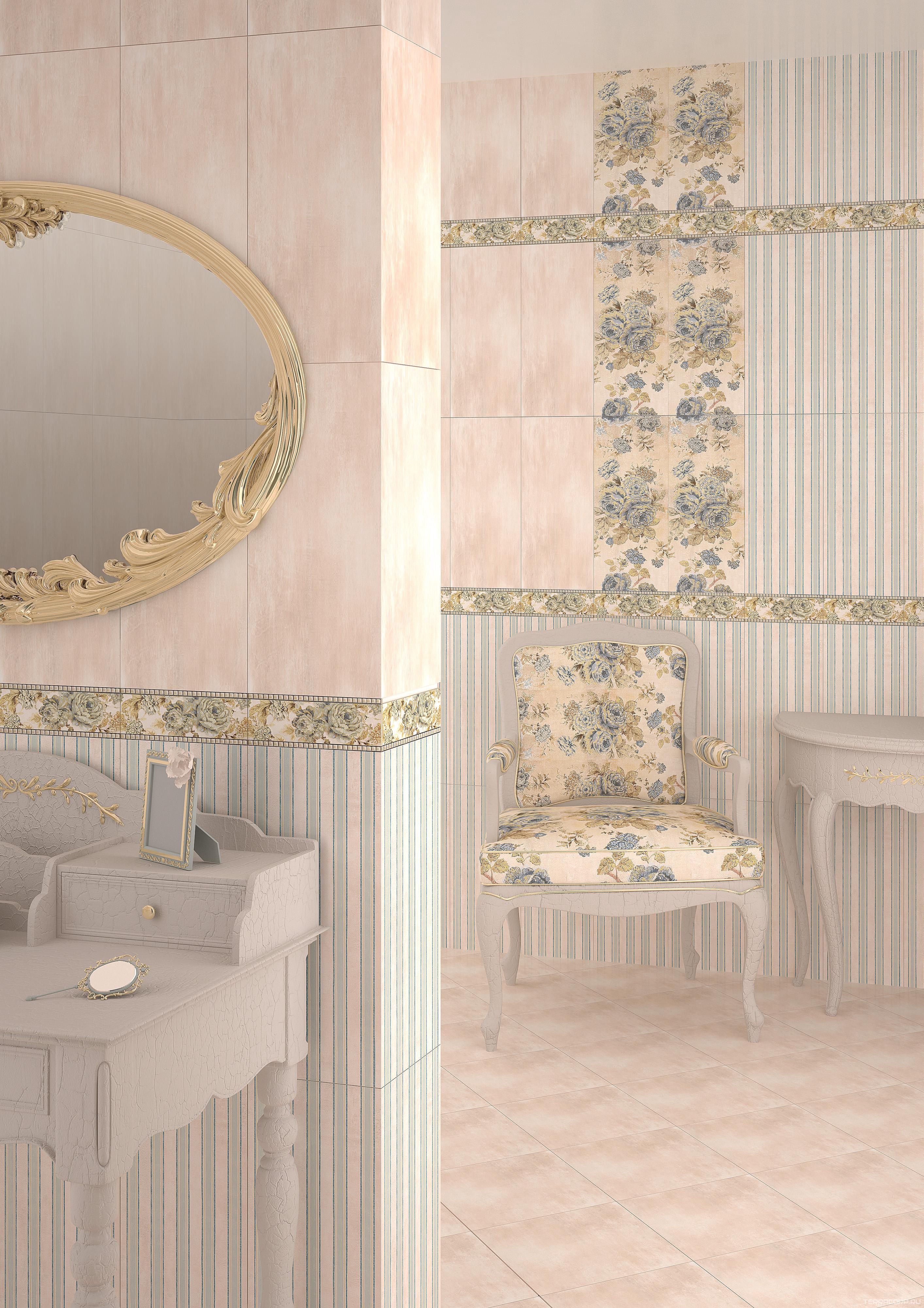 Керамическая плитка Azori Arezzo blue 20.1x50.5 Голубой, фото 4