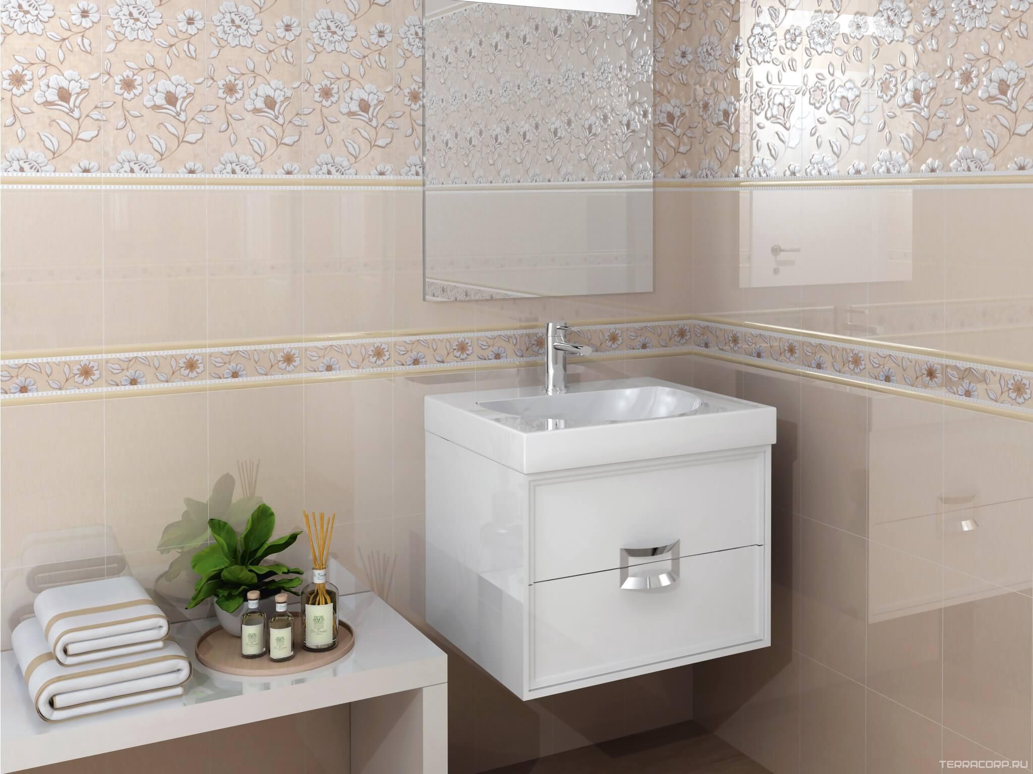 Керамическая плитка Kerama Marazzi Туари бор. стена 20х5,7 ZZ Бежевый, фото 3