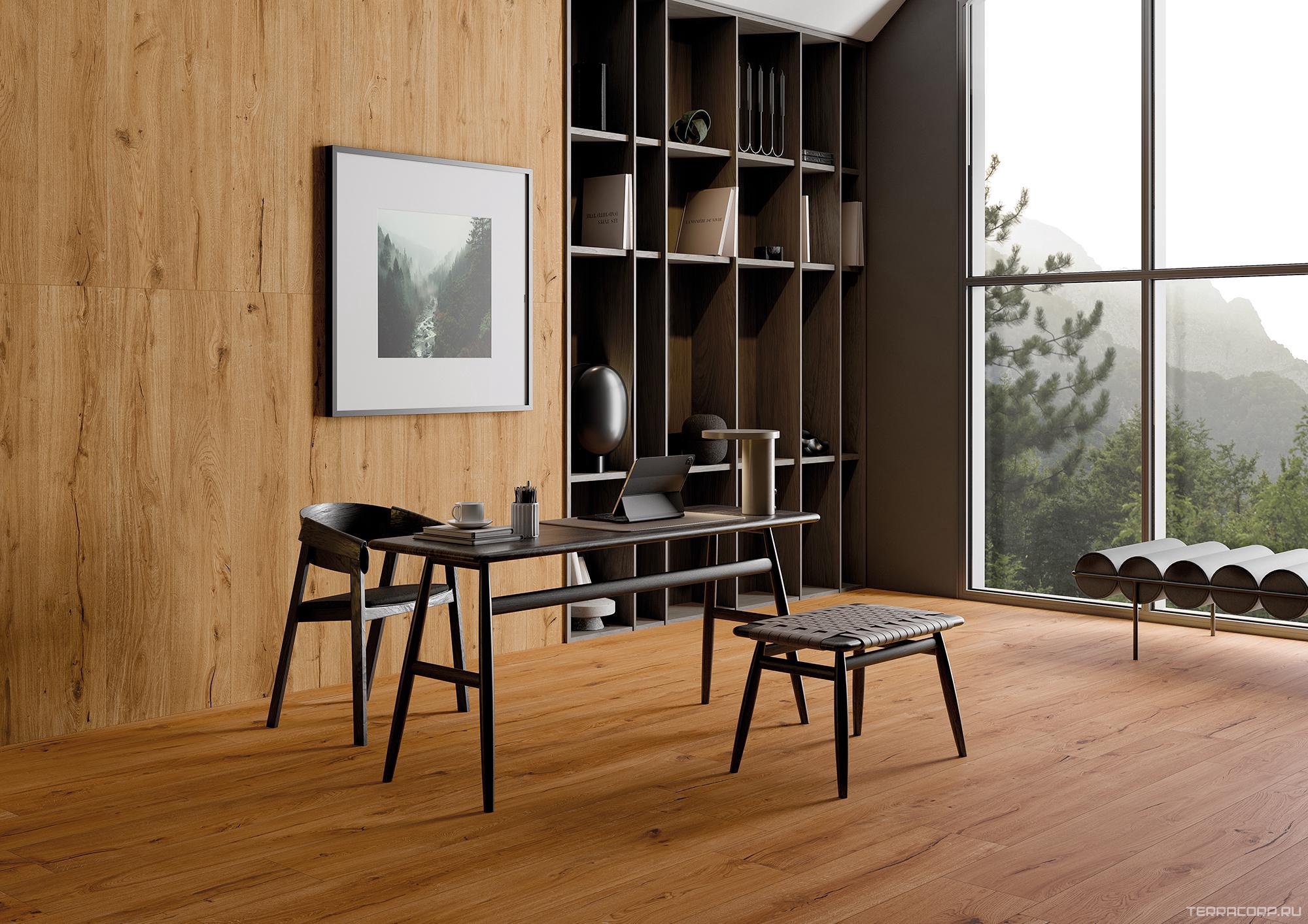 Керамогранит Alpas Euro Wood Kiwi Redroot Mat 20x120 Коричневый, фото 1