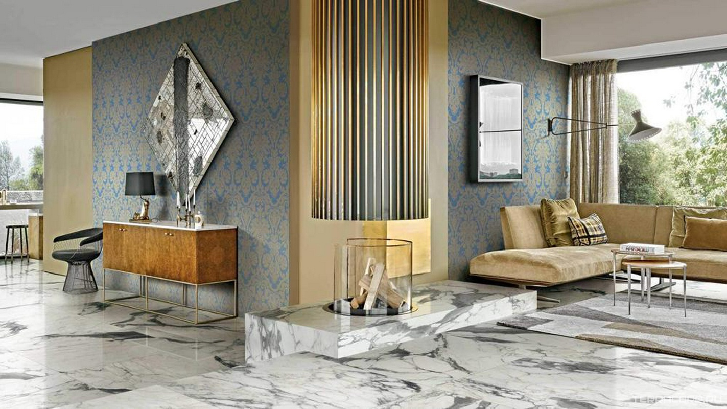 Керамогранит REX Les Bijoux De Rex Bijoux Breche Capraia Glossy 60x120 Бежевый
