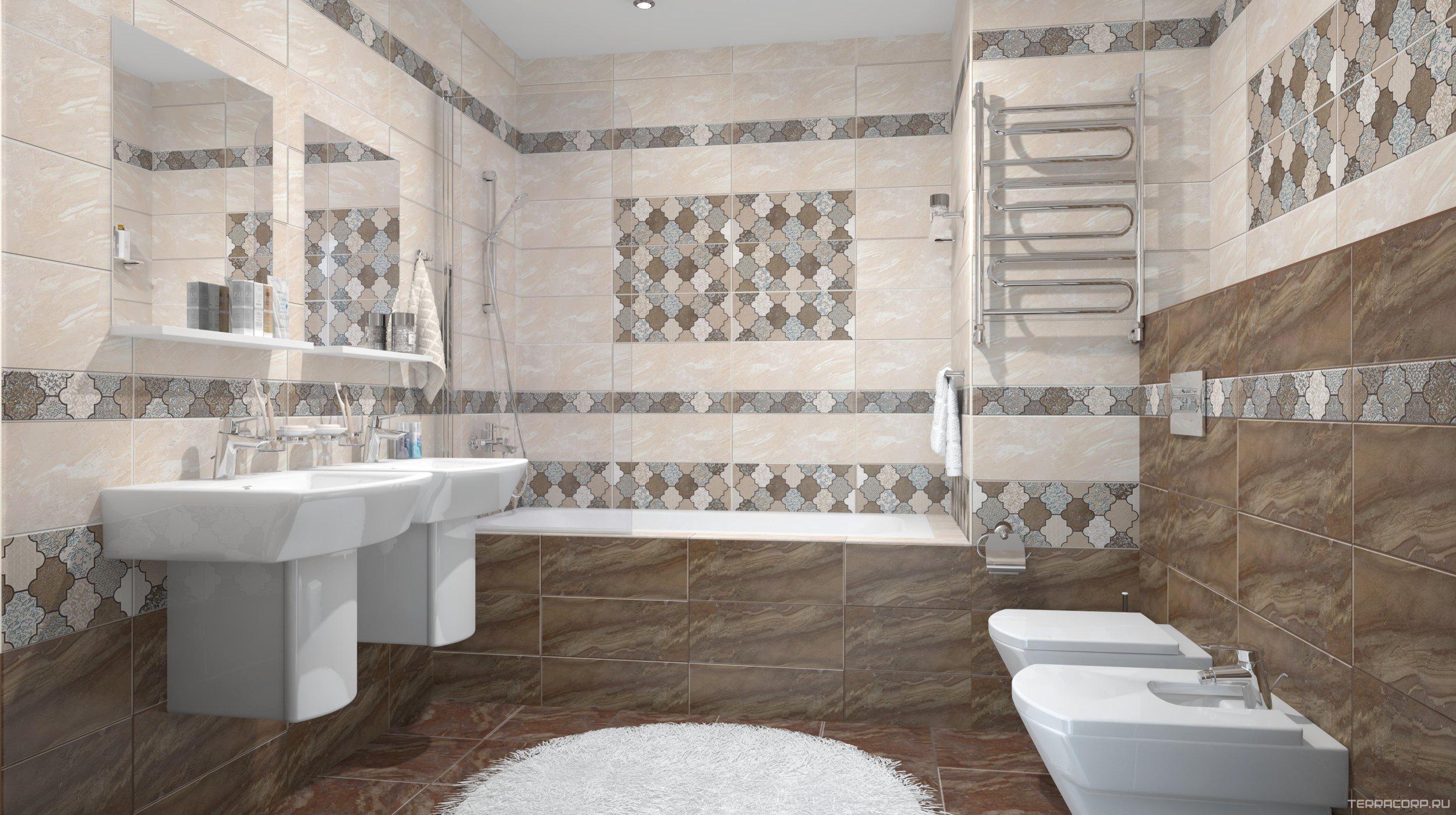 Керамическая плитка Azori Erato Декор Crema "Moresca"ZZ 20.1х50.5 Комбинированный, фото 4