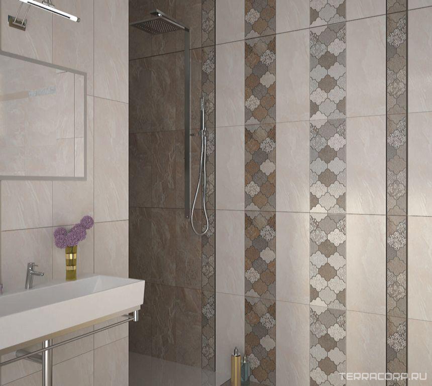 Керамическая плитка Azori Erato Декор Crema "Moresca"ZZ 20.1х50.5 Комбинированный, фото 2