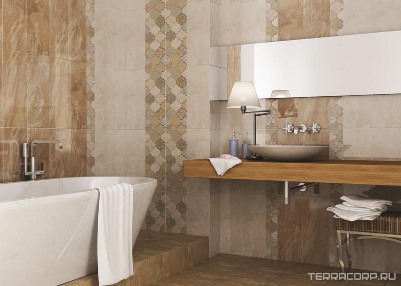 Керамическая плитка Azori Erato Декор Crema "Moresca"ZZ 20.1х50.5 Комбинированный, фото 1